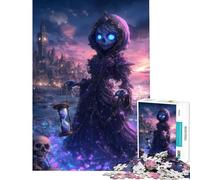 Puzzle de 1000 pièces pour Adolescents Motif Faucheuse et sablier Art Fantastique activités ludiques à la Maison décoration Parfaite Jeu de réflexion pour Les 14 Ans et Plus 38x52cm