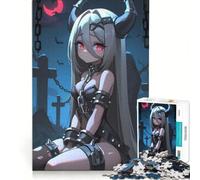 Puzzle de 1000 pièces pour Adolescents, Motif Fille Anime enchaînée, Jeu, Jouet Anti-Stress, Course de Vitesse Manuelle, renforce Les Liens Amoureux 38x52cm