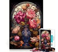 Puzzle de 1000 pièces pour Adolescents,Motif Fleurs de Cerisier,en Verre,à emboîter Parfaitement,pour Un Jeu Intelligent et Une activité ludique et relaxante,idéal pour Un Anniversaire (50x75cm)