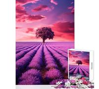Puzzle de 1000 pièces pour Adolescents Motif Floral de Lavande Jouet éducatif idée Cadeau pour renforcer Les Liens d'amitié Entre Couples Dimensions 50x75cm