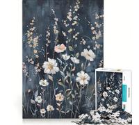 Puzzle de 1000 pièces pour Adolescents, Motif Floral élégant, Jeu éducatif, Difficile, Cadeau d'anniversaire, Cadeau de Voyage, 38x26cm