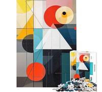 Puzzle de 1000 pièces pour Adolescents Motif géométrique Abstrait Jeu de réflexion Cadeau d'anniversaire ou de Noël Original (Dimensions 38x52cm)