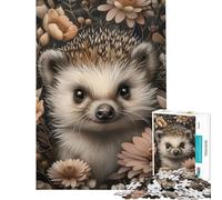Puzzle de 1000 pièces pour Adolescents Motif hérisson Mignon et fantaisiste pour s'amuser à la Maison et améliorer sa mémoire en Famille (à partir de 14 Ans) (50x75cm)
