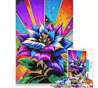 Puzzle de 1000 pièces pour Adolescents Motif Hibiscus éclatant Jouet Anti-Stress décoration intérieure Collection d'artistes Beaux-Arts 38x26cm