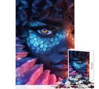 Puzzle de 1000 pièces pour Adolescents Motif œil de sirène Mystique à Monter soi-même Jeu éducatif idéal comme Cadeau d'anniversaire ou pour décorer Un Bureau Dimensions 50x75cm