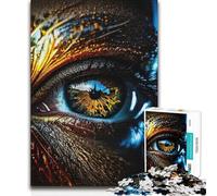 Puzzle de 1000 pièces pour Adolescents, Motif œil en Gros Plan et Design Abstrait, défi de Vitesse, Jeu Impossible à partir de 14 Ans Dimensions 50x75cm