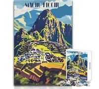 Puzzle de 1000 pièces pour Adolescents, Motif Machu Picchu, Jeu éducatif et Impossible à Apprendre, Cadeau d'anniversaire (Taille 38x26cm)