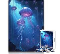 Puzzle de 1000 pièces pour Adolescents, Motif méduse Mystique : Un Jeu Unique et Amusant, Une œuvre d'art Originale et Humoristique à Offrir Dimensions : 38x52cm