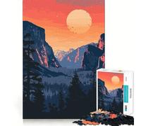 Puzzle de 1000 pièces pour Adolescents, Motif Montagne de Yosemite, découpe précise, Jeu Amusant et Relaxant, Cadeau d'anniversaire Original (38x26cm)
