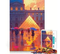 Puzzle de 1000 pièces pour Adolescents,Motif Musée du Louvre,Jeu de réflexion Finement découpé,Cadeau pour se détendre et s'amuser Pendant Un Anniversaire (38x26cm)