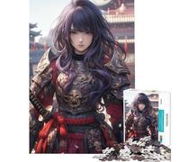 Puzzle de 1000 pièces pour Adolescents Motif Ninja Samouraï Mignonne Activités Amusantes à la Maison Décoration Parfaite Jeu de réflexion pour Les 14 Ans et Plus 38x26cm