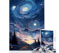 Puzzle de 1000 pièces pour Adolescents Motif Nuit étoilée à Peindre soi-même Un pour s'amuser et se détendre à la Maison Dimensions 50x75cm