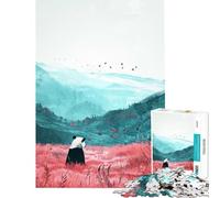 Puzzle de 1000 pièces pour Adolescents Motif Panda et Paysage idéal pour Un Anniversaire ou Noël Jeu éducatif et Amusant pour Toute la Famille à partir de 14 Ans 50x75cm