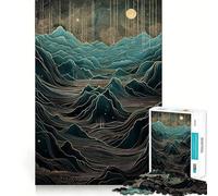 Puzzle de 1000 pièces pour Adolescents, Motif Paysage Mythique surréaliste, idéal pour stimuler la mémoire, activité à la Maison, Cadeau Parfait 38x52cm