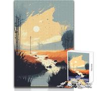 Puzzle de 1000 pièces pour Adolescents, Motif Paysage, Un Jeu Unique et Stimulant, à la Fois Amusant et Original Dimensions : 50x75cm