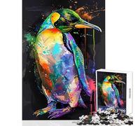 Puzzle de 1000 pièces pour Adolescents Motif Pingouin Pop Art décoration intérieure Jouet Cadeau d'anniversaire Jeu Impossible pour Un Anniversaire ou Noël Dimensions 38x52cm