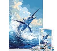 Puzzle de 1000 pièces pour Adolescents Motif Poisson-Martinet Jeu de Construction Idée Cadeau et Jouet éducatif Jeu d'interaction Parent-Enfant Dimensions 38x52cm
