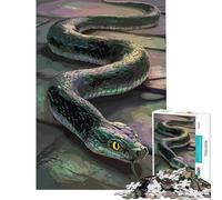 Puzzle de 1000 pièces pour Adolescents Motif Serpent Jeu vectoriel Amusant et Stimulant Cadeau d'anniversaire pour Toute la Famille (Taille 38x52cm)