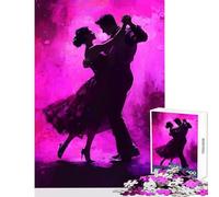 Puzzle de 1000 pièces pour Adolescents Motif Silhouettes de Danse Jeu éducatif idéal pour Les Jeux en Famille Entraîne Ton Cerveau et ta dextérité Dimensions 38x52cm