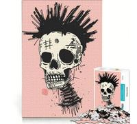 Puzzle de 1000 pièces pour Adolescents Motif tête de Mort Punk décoration Murale Passe-Temps idéal Pendant Les Vacances à la Maison renforce Les Liens Amoureux 38x52cm