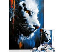 Puzzle de 1000 pièces pour Adolescents Motif Tigre de l'ombre à Monter soi-même Un pour s'amuser à la Maison et stimuler sa réflexion Dimensions 38x26cm