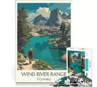 Puzzle de 1000 pièces pour Adolescents, Motif Wind River Range, Jeu Manuel, activités familiales, pour Les Amateurs de Jeux 50x75cm