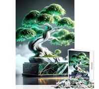 Puzzle de 1000 pièces pour Adolescents, Motif Zen Abstrait en marbre, bonsaï, décoration intérieure, Jouet, Cadeau d'anniversaire, Jeu éducatif, renforce Les Liens Amoureux (Taille 50x75cm)
