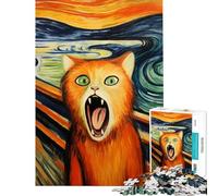 Puzzle de 1000 pièces pour Adolescents Motifs de cris de Chat Idéal pour Un Anniversaire ou Noël Jouet éducatif et éducatif Convient aux Enfants de 14 Ans et Plus (38x52cm)