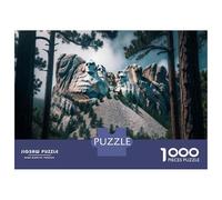 Puzzle De 1000 Pièces pour Adolescents Mount Rushmore National Memorial Puzzle Anti-Stress, Amusant Et Original, Cadeau Unique pour Un Anniversaire Ou Noël 70x50cm/1000pcs
