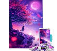 Puzzle de 1000 pièces pour Adolescents « Murmures au Clair de Lune » Jeu Stimulant Jouet Familial améliore la mémoire Cadeau de Père Noël Secret (Taille 38x26cm)