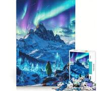 Puzzle de 1000 pièces pour Adolescents Murmures d'aurore boréale » Jeux relaxants décompression intellectuelle Cadeaux d'anniversaire et Cadeaux Uniques 50x75cm