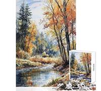 Puzzle de 1000 pièces pour Adolescents Murmures d'automne Jeux Amusants Découpe de précision Décoration intérieure Jouet Anti-Stress Cadeau (50x75cm)