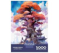 Puzzle de 1000 pièces pour adolescents Mystical Big Tree Puzzles adolescents, Jeu pratique pour améliorer la mémoire, cadeau d'anniversaire unique 52 x 38 cm/1000 pièces
