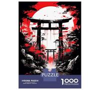 Puzzle De 1000 Pièces pour Adolescents Mystical Japanese Gate Puzzles pour Adultes, Jouets À Monter Soi-même, Course De Vitesse Manuelle, Cadeaux Uniques d'anniversaire Et De Noël 52x38cm/1000pcs