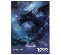 Puzzle De 1000 Pièces pour Adolescents Mystical Space Dragon Puzzle Adulte Jeux De Famille Une Œuvre d'art Cadeaux Uniques d'anniversaire Et De Noël 38x26cm/1000pcs