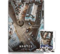 Puzzle de 1000 pièces pour Adolescents, Nantes, Jeux éducatifs, Cadeau d'anniversaire, Cadeau de Père Noël Secret, Dimensions 38x26cm