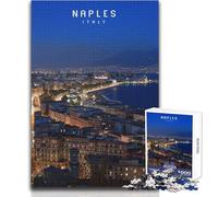 Puzzle de 1000 pièces pour Adolescents, Naples, Jeu Stimulant, Jouet, décoration, Cadeau de Noël Secret, Dimensions 50x75cm