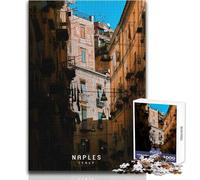 Puzzle de 1000 pièces pour Adolescents, Naples, Jeu Stimulant, Jouet, décoration, Cadeau de Noël Secret, Dimensions 50x75cm