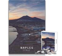 Puzzle de 1000 pièces pour Adolescents, Naples, Jeu Stimulant, Jouet, décoration, Cadeau de Noël Secret, Dimensions 50x75cm