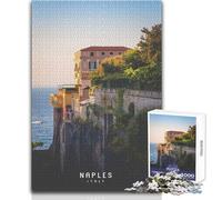 Puzzle de 1000 pièces pour Adolescents, Naples Toys, Jeux éducatifs, Cadeau d'anniversaire, Cadeau de Père Noël Secret, Dimensions 38x52cm