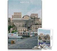 Puzzle de 1000 pièces pour Adolescents, Naples Toys, Jeux éducatifs, Cadeau d'anniversaire, Cadeau de Père Noël Secret, Dimensions 38x26cm