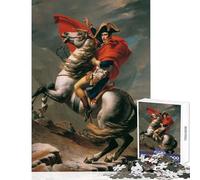 Puzzle de 1000 pièces pour Adolescents Napoléon traversant Les Alpes Décoration Jouet et Cadeau pour Femmes et Hommes Jeu Amusant et éducatif Dimensions 38x52 cm