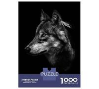 Puzzle De 1000 Pièces pour Adolescents Native American Wolf Art Puzzles pour Adultes - Jeu Manuel - Décoration Intérieure - Cadeaux Uniques pour Anniversaire Et Noël 70x50cm/1000pcs