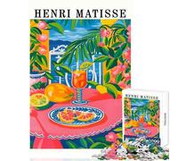 Puzzle de 1000 pièces pour Adolescents Nature Morte aux Fruits d'Henri Matisse Jeu de réflexion de 1000 pièces pour Les Jeux et Les activités en Famille (50x75cm)