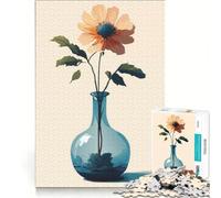 Puzzle de 1000 pièces pour Adolescents Nature Morte Fleurs et Vase Jeux éducatifs activités Amusantes à la Maison idéal comme Cadeau 38x26cm