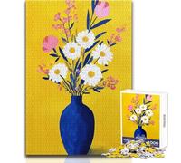 Puzzle de 1000 pièces pour Adolescents, Nature Morte Florale avec Marguerites, Jeu intellectuel, Passe-Temps idéal pour Les Vacances à la Maison, Cadeau de Noël Secret, Dimensions : 38x26cm