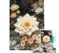 Puzzle de 1000 pièces pour Adolescents Nature Morte Florale Un défi à relever pour créer Une œuvre d'art Jeu Anti-Stress Convient aux 14 Ans et Plus (38x52cm)