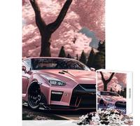 Puzzle de 1000 pièces pour Adolescents Nissan S Silvia Sakura Décoration intérieure Jeu éducatif pour Un Anniversaire ou Noël Dimensions 50x75cm