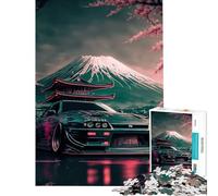 Puzzle de 1000 pièces pour Adolescents Nissan S Silvia Sakura Jeu éducatif et Stimulant Cadeau Anti-Stress (75x50cm)