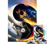 Puzzle de 1000 pièces pour Adolescents « Nuit et Matin » Idéal pour Un Anniversaire ou Noël Jeu Impossible à partir de 14 Ans 50x75cm